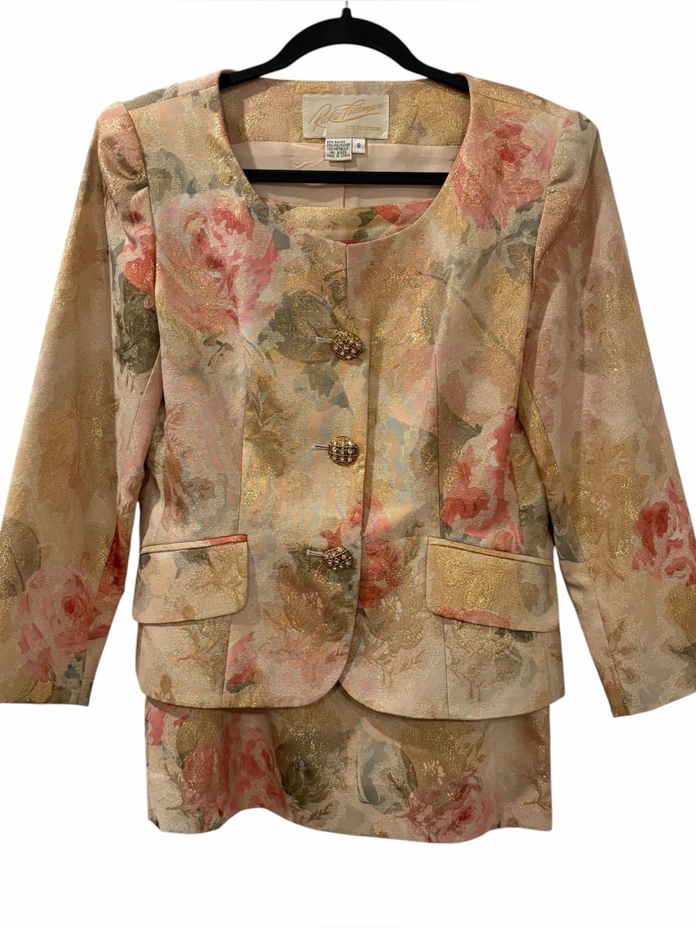 Rickie Freeman for TJ Studio Skirt Suit
